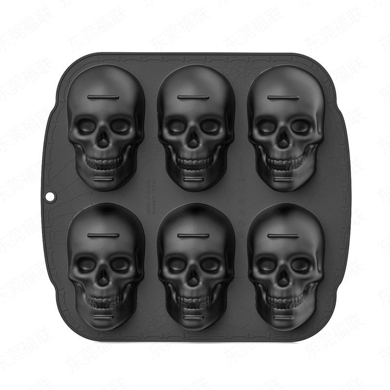 💀 🧊 DIY Silikonform Dödskalle Isbitar – Livsmedelsgodkänd, Långsamt Smältande & Perfekt För Whiskey, Cocktails & Halloweenfester 🎃