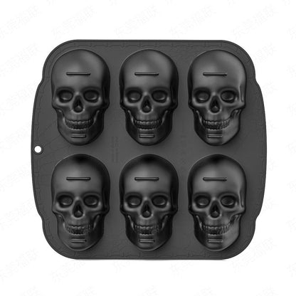 💀 🧊 DIY Silikonform Dödskalle Isbitar – Livsmedelsgodkänd, Långsamt Smältande & Perfekt För Whiskey, Cocktails & Halloweenfester 🎃