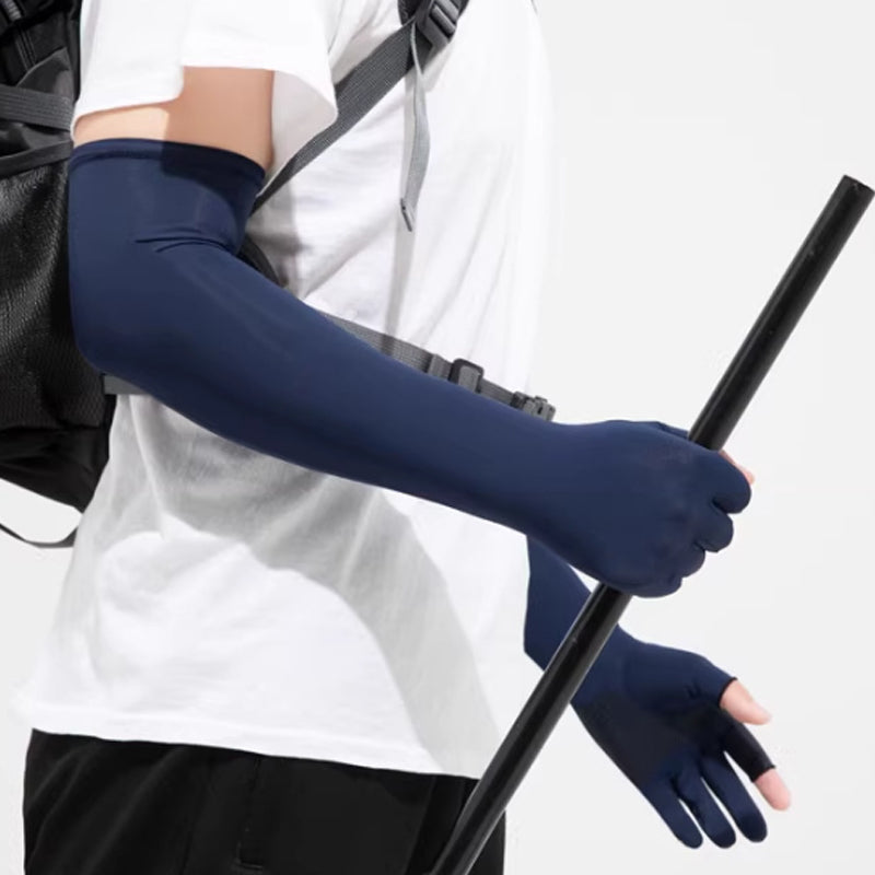💪 50% RABATT! ❄️ Högstretchiga UV-kylande armskydd – Andningsbara, svalkande & skyddar mot solen – perfekta för löpning, cykling eller utomhusarbete ☀️