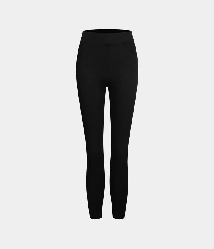 🔥🎁Nyhet 50 % RABATT🔥Casual-leggings i stretchig denim med hög midja och bakfickor