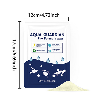 💧 Aqua-Guardian Pro Formula Vattenklargörare – Gör grumligt vatten klart på några minuter, skadar inte fiskar – för både söt- och saltvatten 🐠