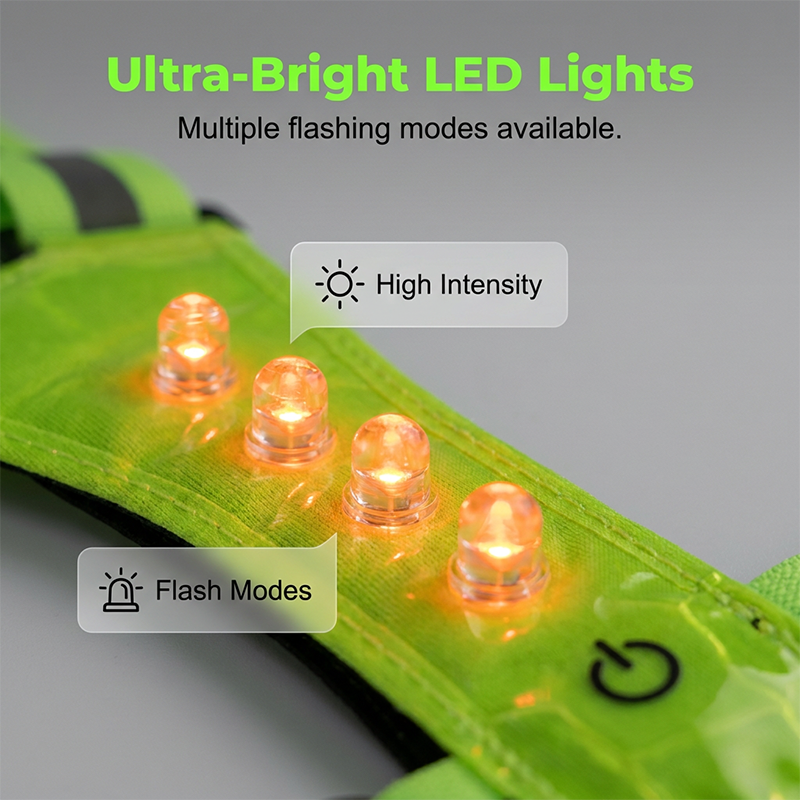 LED-blinkande väst för utomhusaktiviteter