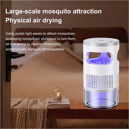 🦟 50 % RABATT NU!🔇 LED-insektsdödare för inomhusbruk – Bionisk UV-fälla och nattlampa – Tyst och säker för sovrummet – Kemikaliefri myggdödare 💡