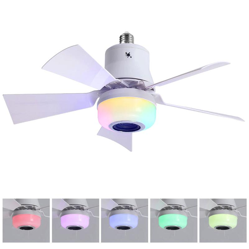 📢📢50 % RABATT !! ⏰Smart takfläkt med belysning, RGB och Bluetooth-högtalare