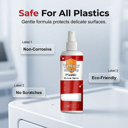 ✨ 50% RABATT NU!🧼 Spray för Borttagning av Gula Fläckar på Plast – Turbo Whitening Restorer – Djuprengöring för Hushållsapparater 🏠