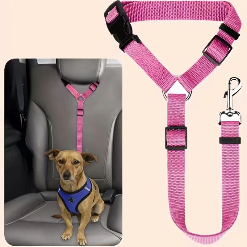 🛒 50% RABATT NU! 🐶 2-i-1 hundbilssäkerhetsbälte och promenadkoppel – Stabil & slitstark – Perfekt för bilresor och utomhuspromenader 🚗🌿