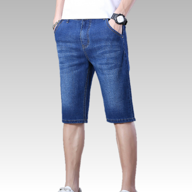 🩳 50 % RABATT NU! ⏰ Herr lätta denim-shorts – andningsbara, luftiga & perfekta för varma sommardagar, sval & bekväm hela dagen ☀️