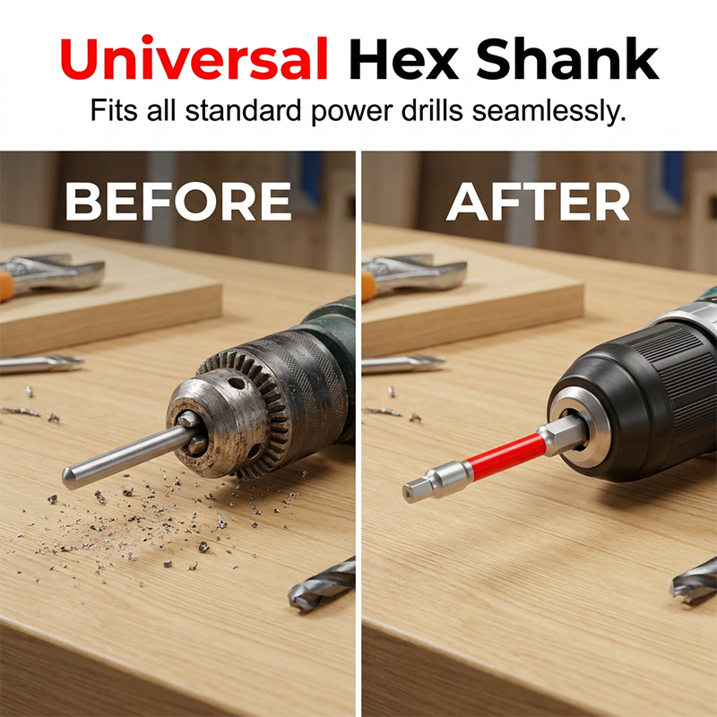 Universella 1/4" skaft pagoda hex-bits