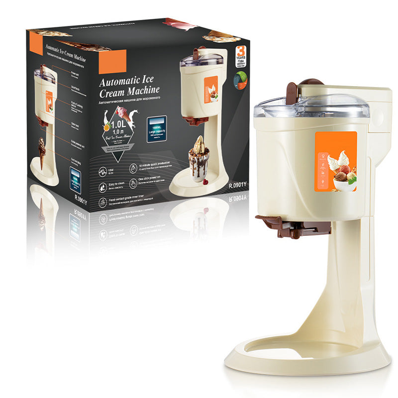🥳2026 STORSÄLJARE🥳💞50 000+ SÅLDA!🍦🕹️ 50% RABATT! Automatisk Glassmaskine – snabb vispning på 15 min, 1,0 L kapacitet. Enknappsdispensering. Hemgjord soft serve! 🍨✨