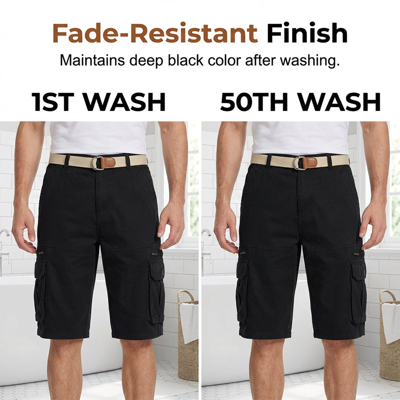 🩳 50% RABATT! 🔧 Herr knälånga taktiska arbetshorts – Slitstarka, många fickor & perfekta för bygg, jakt eller friluftsliv 🔥