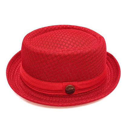 👒 50% RABATT NU!☀️ Klassisk Andningsbar Solskyddshatt – Lätt Mesh & Svettabsorberande – Utomhus Fedora Cap 🌬️