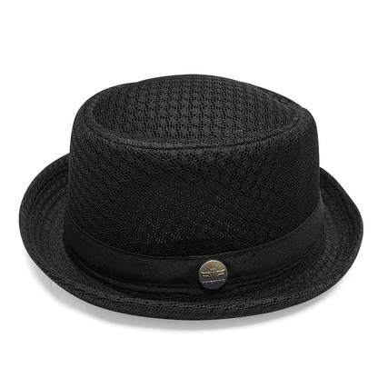 👒 50% RABATT NU!☀️ Klassisk Andningsbar Solskyddshatt – Lätt Mesh & Svettabsorberande – Utomhus Fedora Cap 🌬️
