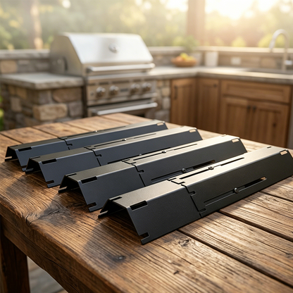 🍖 BEGRÄNSAD TID 50% RABATT! ✨ Justerbar Grill Värmeplatta – Porslinstål, Hållbar, Universell Passform 🔧