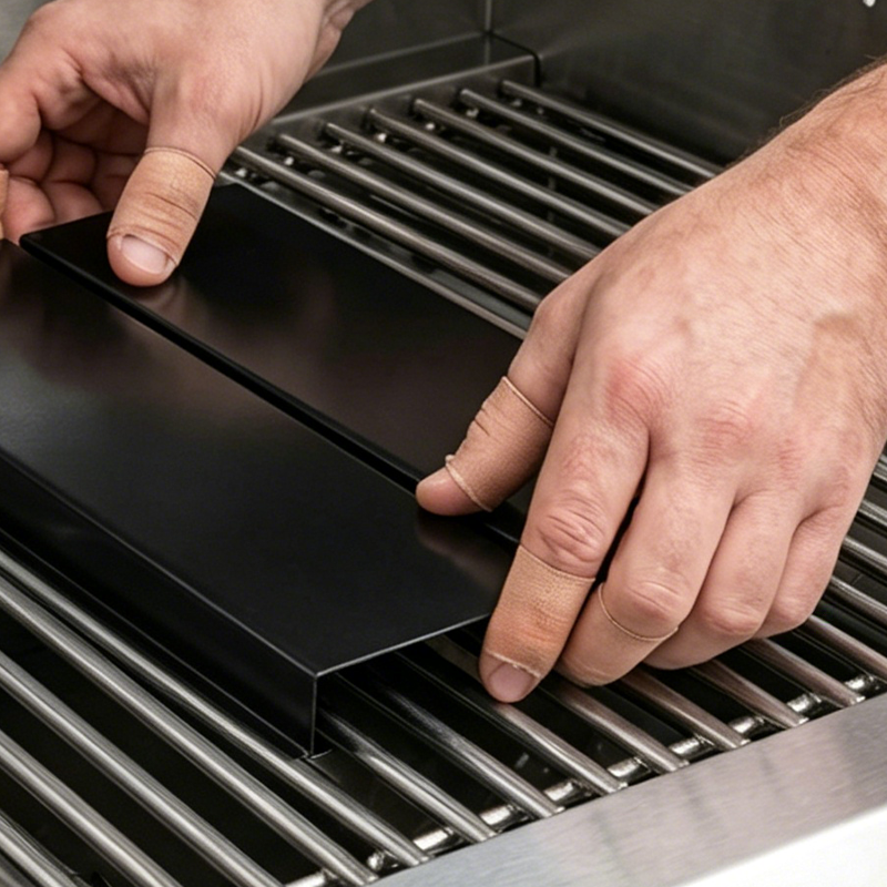 🍖 BEGRÄNSAD TID 50% RABATT! ✨ Justerbar Grill Värmeplatta – Porslinstål, Hållbar, Universell Passform 🔧