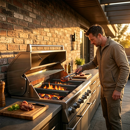 🍖 BEGRÄNSAD TID 50% RABATT! ✨ Justerbar Grill Värmeplatta – Porslinstål, Hållbar, Universell Passform 🔧