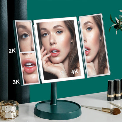 💝✨[Bästa Presenten till Henne]💄💋 LED Multifunktionell Vikbar Spegel för Smink🪞🔥49% rabatt +Köp 1 st och få fri frakt📦