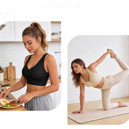 👙 50% RABATT NU!✨ Sömlös Stöd-BH med Full Täckning – Lyft & Sidostöd – Heldagskomfort 🦋