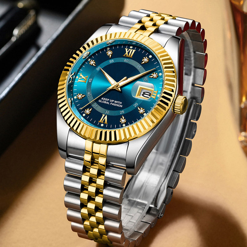 ⌚ BEGRÄNSAD TID 50% RABATT! ✨ Herr Affärsarmbandsur – Kvarts, Rostfritt Stål, 8 Färger 🤵