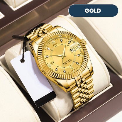 ⌚ BEGRÄNSAD TID 50% RABATT! ✨ Herr Affärsarmbandsur – Kvarts, Rostfritt Stål, 8 Färger 🤵