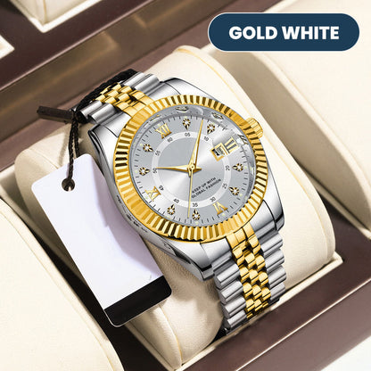 ⌚ BEGRÄNSAD TID 50% RABATT! ✨ Herr Affärsarmbandsur – Kvarts, Rostfritt Stål, 8 Färger 🤵