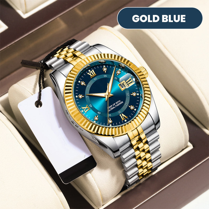 ⌚ BEGRÄNSAD TID 50% RABATT! ✨ Herr Affärsarmbandsur – Kvarts, Rostfritt Stål, 8 Färger 🤵