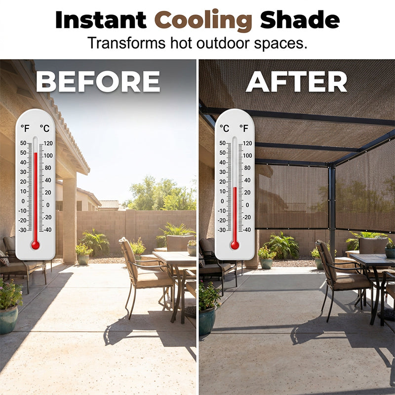 ☀️ 50% RABATT NU! 🛡️ UV-Bestandig Skyggeseil – Andningsbart, Kjølende & Høykvalitetsvevd – Perfekt for Hage, Terrasse eller Balkong 🏡