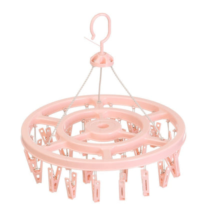 🔥 Så länge lagret räcker – 50 % RABATT! 🎉 24-klips vindskyddad klädhängare – Torka smartare 🧺