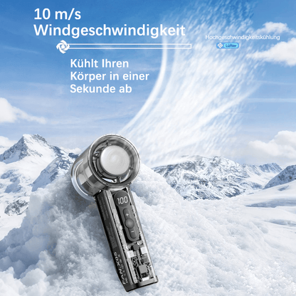 🔥 Begränsat sommarerbjudande!❄️Bärbar kylfläkt utan blad, personlig minikylfläkt med över 100 hastighetsinställningar och digital display