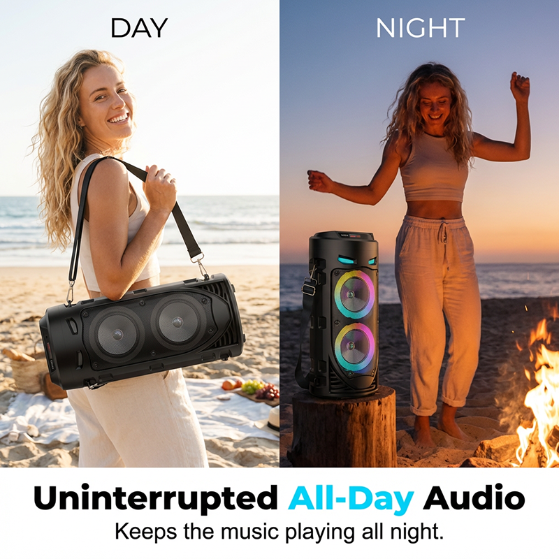 🔥 50% RABATT på utvalda produkter🎉 🚚Gratis Frakt 📢Bärbar Bluetooth-högtalare med trådbunden mikrofon
