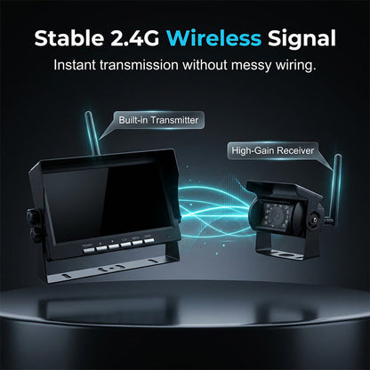 🎁 50% RABATT 🚀 Modern bilteknik för vardagen 🚗 7-tums HD backkamera trådlös – smidig installation & bättre kontroll ⚡