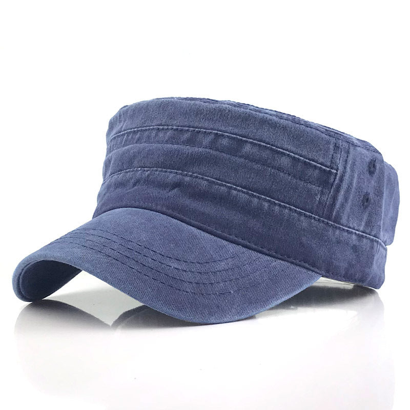 En trendig, bekväm och luftig keps med platt topp