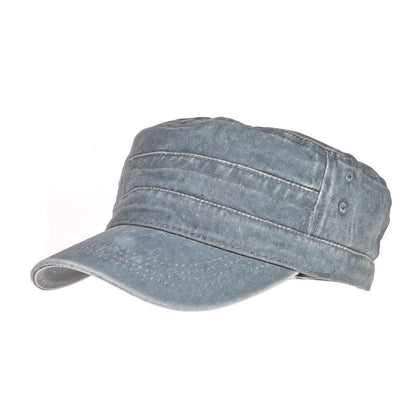 En trendig, bekväm och luftig keps med platt topp