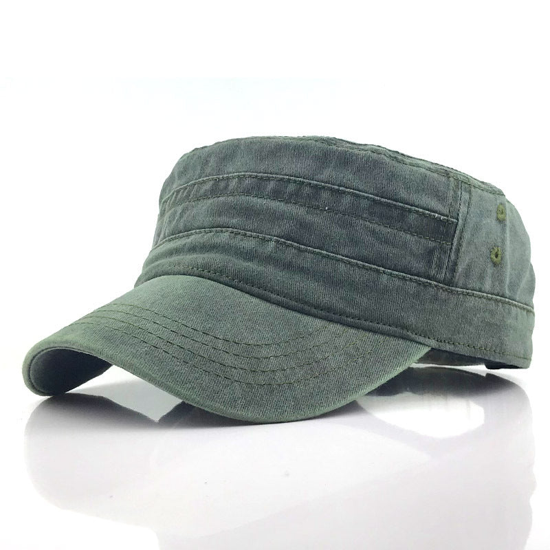 En trendig, bekväm och luftig keps med platt topp