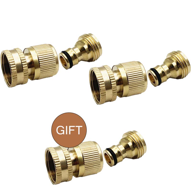 🔩 BEGRÄNSAD TID: 50 % RABATT! ✨ 3/4-tums snabbkoppling i mässing – rostfri, läckagefri, universell 💧