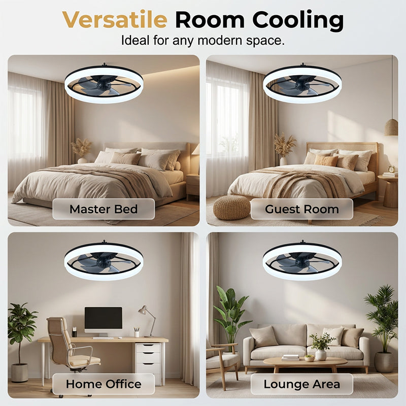 💨💡 50 % RABATT! Tyst takfläkt med LED-ljus – 6 hastigheter, reversibel motor & dimbar belysning, perfekt för sovrum & vardagsrum 🌙
