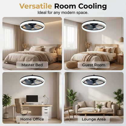 💨💡 50 % RABATT! Tyst takfläkt med LED-ljus – 6 hastigheter, reversibel motor & dimbar belysning, perfekt för sovrum & vardagsrum 🌙