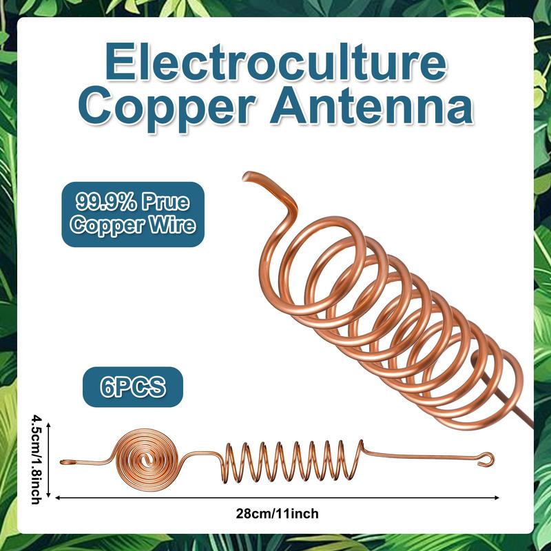 Electroculture kopparantenn för trädgårdsbruk