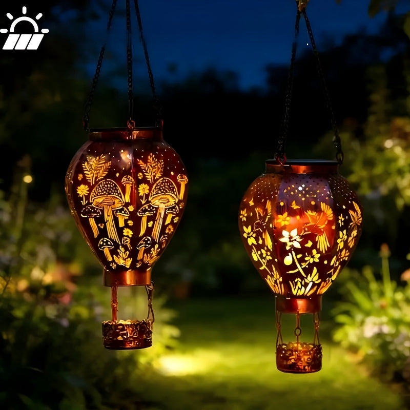 🎈🔥 50% RABATT ✨ Solcellsdriven varmluftsballonglykta 🌙 Magiskt trädgårdsljus som tänds automatiskt i skymningen – skapar mysig kvällsstämning i din trädgård 🌿