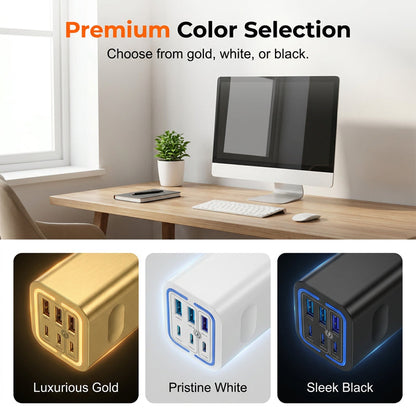 🔥Så länge lagret räcker – 50 % rabatt!🎉 50 W väggladdare med 6 USB-C-portar