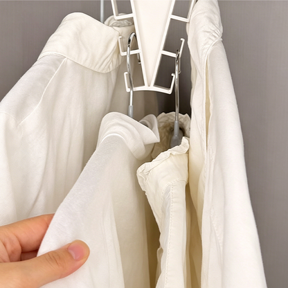 🧺 50 % RABATT NU! 📐 V-formad triangulär förvaringshängare – dubbelsidiga krokar & 360° rotation – perfekt för små garderober och lägenheter 🏠
