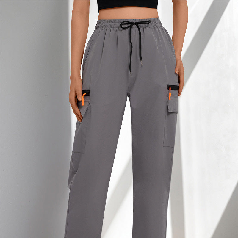👖 50% RABATT! ⏰ Cargo-byxor för dam med dragsko & fickor – justerbar midja & gott om förvaring – Bekväma & praktiska – perfekta för resor, friluftsliv eller vardagen 🧭
