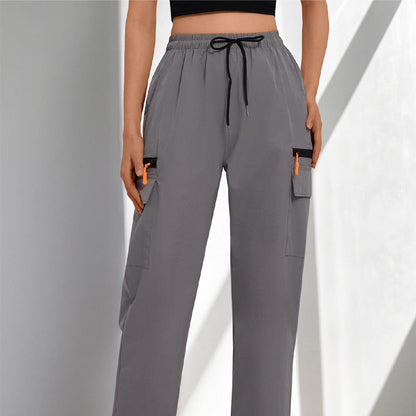 👖 50% RABATT! ⏰ Cargo-byxor för dam med dragsko & fickor – justerbar midja & gott om förvaring – Bekväma & praktiska – perfekta för resor, friluftsliv eller vardagen 🧭