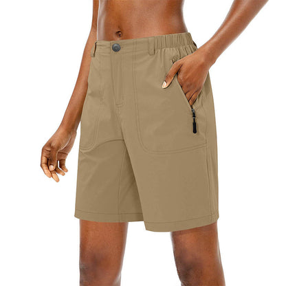 Snabbtorkande vandringsshorts för damer med fickor