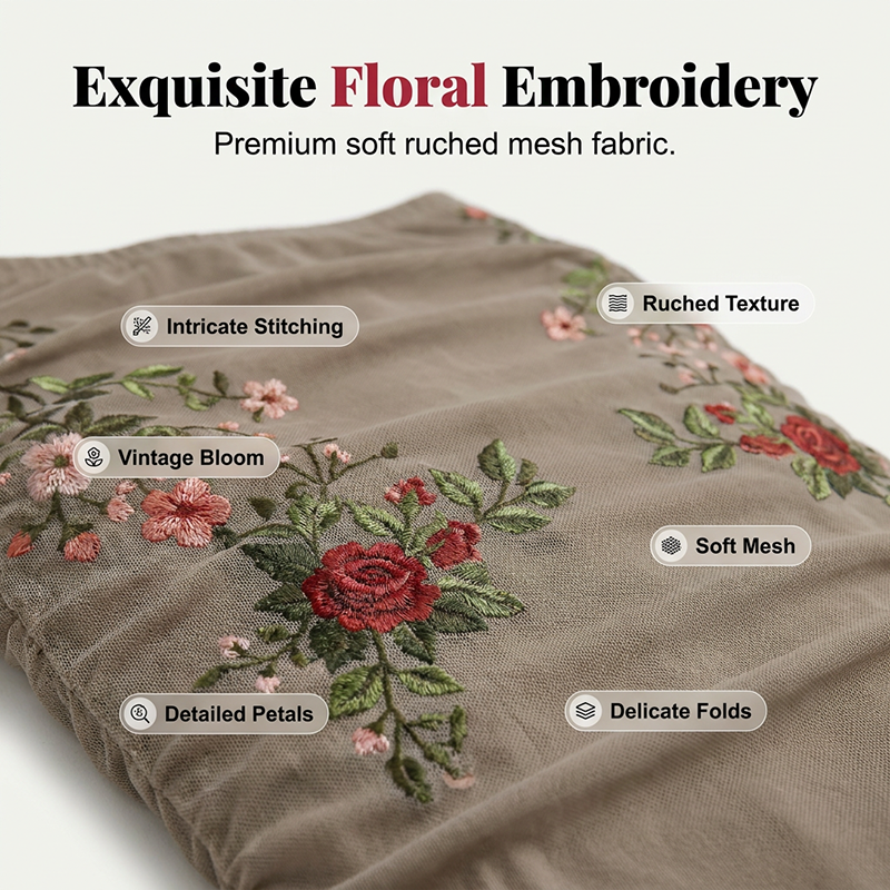 👗 BEGRÄNSAD TID – 50 % RABATT! ✨ Damset med bar axel, topp och kjol – Broderad, fisksvansformad och elegant