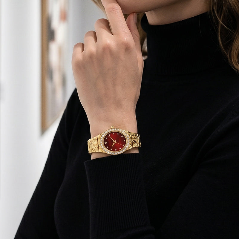 ⌚ BEGRÄNSAD TID 50% RABATT! ✨ Dam Oval Kvartsur – Elegant, Minimalistisk, Delikat 💫