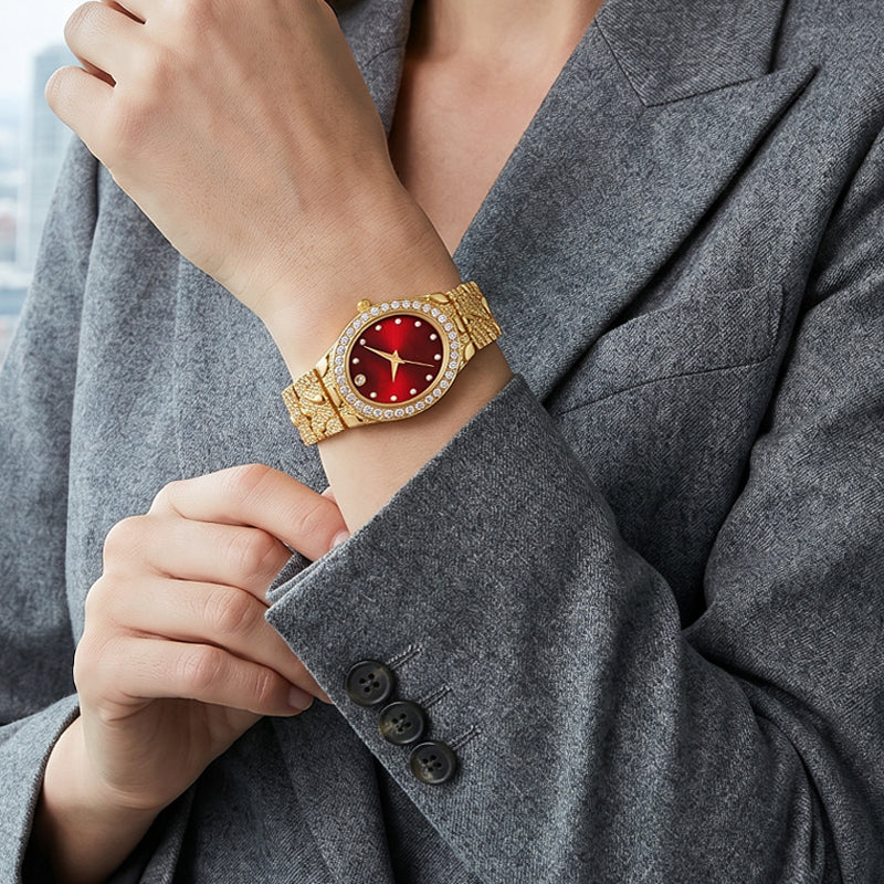 ⌚ BEGRÄNSAD TID 50% RABATT! ✨ Dam Oval Kvartsur – Elegant, Minimalistisk, Delikat 💫