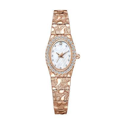 ⌚ BEGRÄNSAD TID 50% RABATT! ✨ Dam Oval Kvartsur – Elegant, Minimalistisk, Delikat 💫