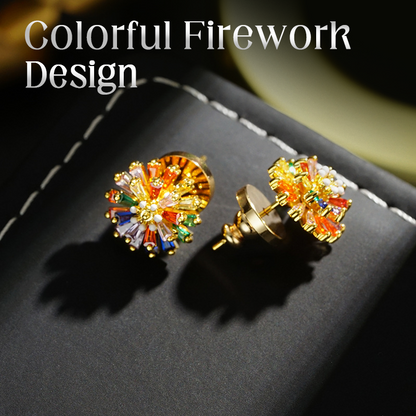 🥳2026 Nieuwe Stijl🥳💞50K+ VERKOCHT!💥50% KORTING! 🔥 Kleurrijke Vuurwerk Oorknopjes en Kettingen voor Dames