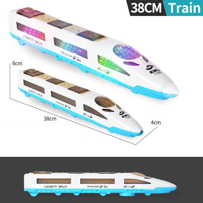 🚄 50% RABATT NU! 🎵 Bump & Go Snabbtåg med Musik – Snurrar, lyser & rör sig – Håller barn underhjållna i timmar ✨