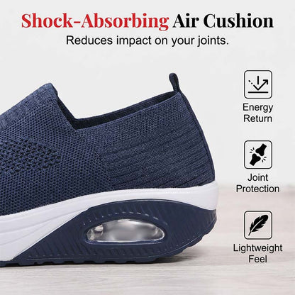 👟 50% RABATT NU! 💨 Luftkuddade Slip-On Promenadskor – Andningsbart Mesh, Stötdämpande & Lättvikt – Perfekta För Dagliga Promenader, Resor & Långa Stående Arbetsdagar 🦶